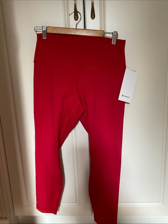 lululemon athletica Pants - lululemon athletica Bright Red Cropped Leggings